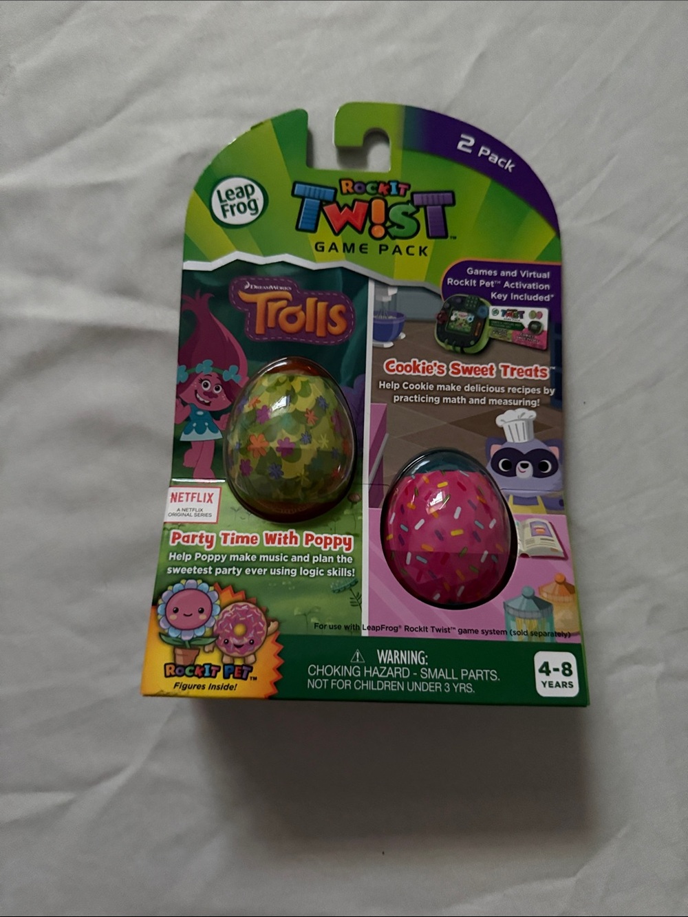 Rockit Twist Trolls Game Pack - Green & Pink Eggs